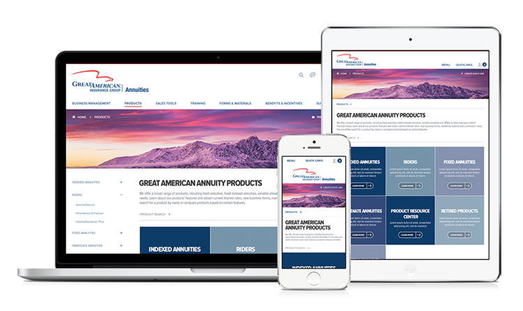 Great American Annuity - Responsive Website Design